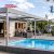 Wall Mounted Louvered Roof with Sunshade Ventilation Garden Patio Balcony Outdoor Decking Structure Retractable Pergola