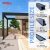 Waterproof Opening Aluminium Louvre Roof Outdoor Garden Bioclimatic Space Ideal Patio Backyard Courtyard Retractable Pergola