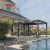 Waterproof Motorized Aluminium Louvres Outdoor Bioclimatic Roof Garden Patio Balcony Sun Awning Pergola Retractable Pergola