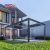 Motorized Adjustable 5X5M Aluminium Slat Structure Terrace Patio Backyard with Wind - Sensing Diy Feature Retractable Pergola