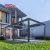 Waterproof Motorized Solar Outdoor Covered Structure with Side Curtain Garden Patio Backyard Retractable Pergola
