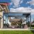 Motorized Louvered Blades Fully Automatic Sliding Folding Waterproof Aluminum Outdoor Garden Patio Pergola Retractable Pergola