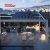 Outdoor Adjustable Louvered Aluminum Roof with Led Lighting Garden Patio Backyard Relaxation Retractable Pergola