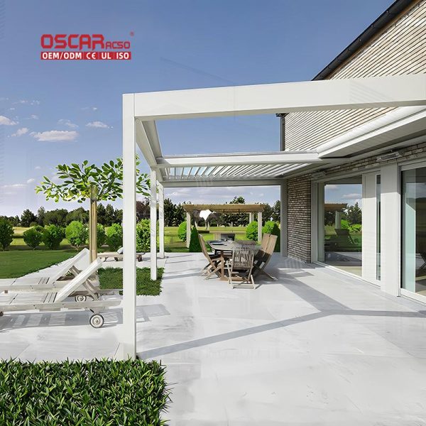 Sun – Blocking Privacy – Offering Aluminum Outdoor Shades Backyard Patio Garden Use Retractable Pergola