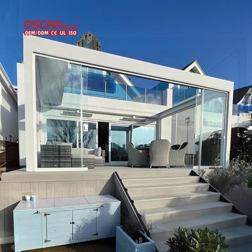 Outdoor Wind - Resistant Waterproof Covers Terrace and Sheds Ideal Backyard Patio and Garden Retractable Pergola