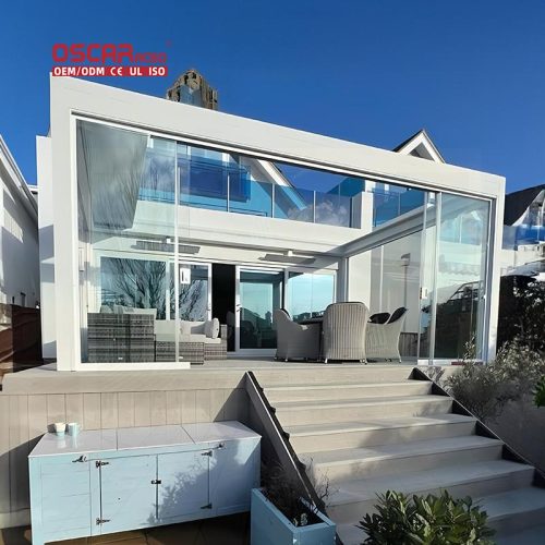 3X3 3X4 4X4 6X4 M Modern Outdoor Bioclimatic Aluminum Led Louver Pergola Garden Patio Backyard Retractable Pergola