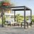 Outdoor Adjustable Aluminum Sunshade Gazebo Pergola with Motorized Louvers Garden Patio Backyard Retractable Pergola