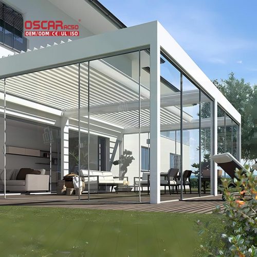 Uv - Blocking Weather - Resistant Sun Shelter Outdoor Patio Garden Beach Alum Sun Shade Retractable Pergola