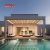 Outdoor Aluminum Pergola with Waterproof Roof and Opening Blinds Ideal Garden Terrace Courtyard Retractable Pergola