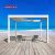 Aluminum Louver Bioclimatic Pergola with Curtain Garden Outdoor Terrace Roof Retractable Pergola