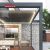 Garden Waterproof Motorized Aluminum Sun Cover Shading and Protection Ideal Backyards Patios and Gardens Retractable Pergola