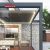 Outdoor Remote Control Retractable Aluminium Louvered Roof Used Garden Patio Balcony Pergolas Kits Sale Retractable Pergola