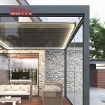 Outdoor Bioclimatic Louvre System Aluminium Pergola 5X3 4X3 6X4 Garden Patio Balcony in European Style Retractable Pergola