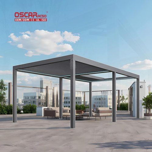 Outdoor Aluminium Pergola 3X6M 10X10M 5X7M Sun - Shading Wind - Blocking Stylish Modern Garden Patio Balcony Retractable Pergola
