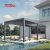 Smart Energy Pergola with Led Lighting Outdoor Garden Patio and Backyard Energy - Saving Shading Structure Retractable Pergola