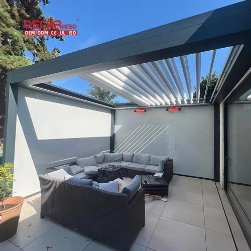 3X4 Aluminium Gazebo Metal Sunroom Rodent Proof Sustainable indoor Outdoor Wedding Party Camping Retractable Pergola