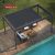 3X3M Extruded Aluminum Alloy Motorized Rain - Resistant Metal Outdoor Patio Terrace Garden Pergola Retractable Pergola
