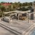 Outdoor Waterproof Louvered Roof System Electric Opening Patio Deck Balcony Aluminum Arched Pergola Retractable Pergola
