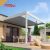 installed Remote  Controlled Bioclimatic Aluminium Outdoor Gazebo Garden Patio Balcony with Sun Screen Retractable Pergola