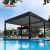 Waterproof Motorized Aluminium Louvre Verandah Cover Patio Commercial Outdoor Spaces Retractable Pergola