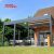 Outdoor Square Adjustable Waterproof Aluminum Louver Shutter Gazebo Garden Patio Backyard Retractable Pergola