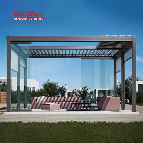 Waterproof Aluminum Frame Villa Pergola Customizable Comfortable Stylish For Garden Patio Backyard Retractable Pergola