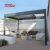 Bioclimatic Aluminum Pergola with Powder - Coated Shutters Outdoor Garden and Patio Ideal European Climate Retractable Pergola