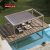Adjustable Louvered Aluminum Waterproof Manual Outdoor Garden Pergola Patio Backyard Terrace European Style Retractable Pergola