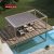 Bioclimatic Electric Pergola Roof System Garden Home Outdoor Use with Iron Structure and Removal Function Retractable Pergola