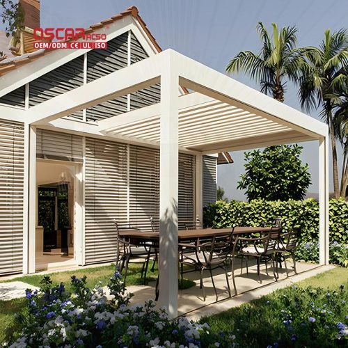 with Sun  Shading and Ventilation Functions Ideal Outdoor Parties Gatherings and Relaxing in Gardens Retractable Pergola