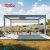 Outdoor Aluminium Pvc Zipped Curtains Pergola Columns Veranda Roof Canopy Ideal Patio Garden Balcony Retractable Pergola