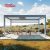 Light - Duty Aluminum Motorized Waterproof Louvre Pergola and Patio Gazebo Systems Garden Backyard Outdoor Retractable Pergola