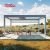 Outdoor Motorized Waterproof Wall - Mounted Louver Opening Roof Cover Garden Patio Balcony Retractable Pergola