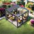 Weatherproof Aluminium Outdoor Louvered Structure Garden Patio and Balcony in Italy Retractable Pergola