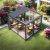 Outdoor Motorized Louver Aluminium Patio Structure Garden Terrace Backyard Retractable Pergola
