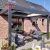 Aluminum 3X3 Roof Louver Pergola with Glass Door Garden Patio Balcony Sustainable Outdoor Structure Retractable Pergola