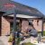 Outdoor Waterproof Aluminium Louvered Roof Covers with Roll - Up Blinds Garden Patio Backyard Retractable Pergola