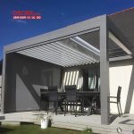 Gazebos Outdoor Awning with Sun Protection and Ventilation Function Stylish Modern Garden Patio Backyard Retractable Pergola