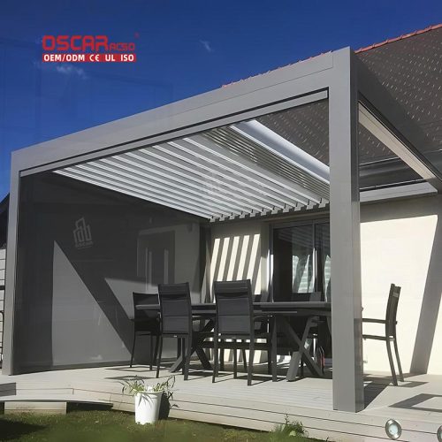 Outdoor Structures Garden Patio and Balcony Aluminum Gazebo  Like Arbors and Pergola  Style Shelters Retractable Pergola