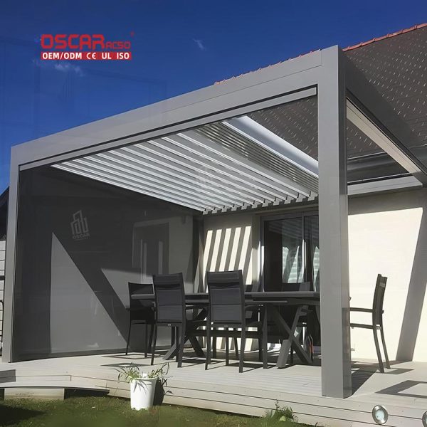 Outdoor Structures Garden Patio and Balcony Aluminum Gazebo  Like Arbors and Pergola  Style Shelters Retractable Pergola
