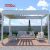 Aluminum Motorized Louvered Outdoor Sun Shading Roof Pergola Kits Patio Balcony Garden Cover Shading Retractable Pergola