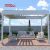 Louver Roof System Kits Outdoor Garden Bioclimatic Pergola in European Style Ideal Backyard Patio Poolside Retractable Pergola