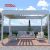 3X4 Luxury Garden Outdoor Aluminum Patio Roof with Motorised Louvers Garden Patio Backyard Retractable Pergola