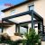 Sunshade Aluminum Bioclimatic Louvered Roof Canopy Patio Terrace Balcony with Shading Ventilation Features Retractable Pergola