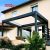 4X4 6X4M Outdoor Waterproof Bioclimatic Aluminium Pergola Cover Louvered Structure Garden Patio Backyard Retractable Pergola