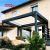 3X3 Outdoor Waterproof Aluminium Pergola Gazebo with Furniture Balcony Patio Garden Retractable Pergola