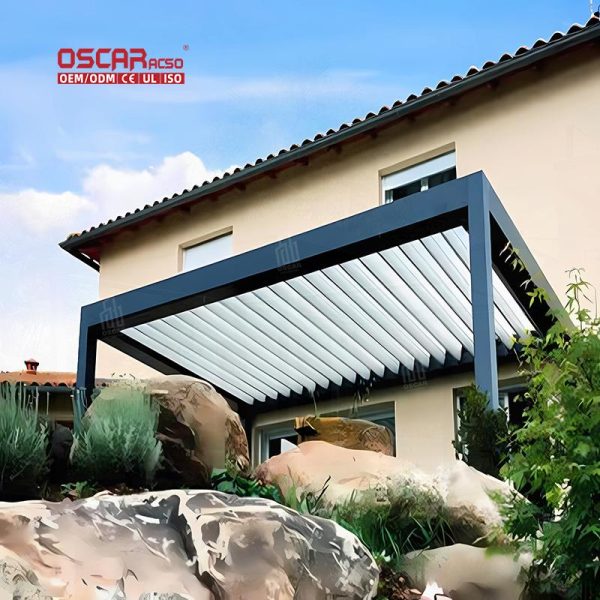Aluminium Pergola Garden Patio Balcony Customizable 3X3 3X4 4X4 4X6 6X4 Roof Systems Gazebo Awning Retractable Pergola
