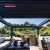 Waterproof Motorized Led Lighting Pergola Opening Louvre System with Support Posts Garden Patio Balcony Retractable Pergola
