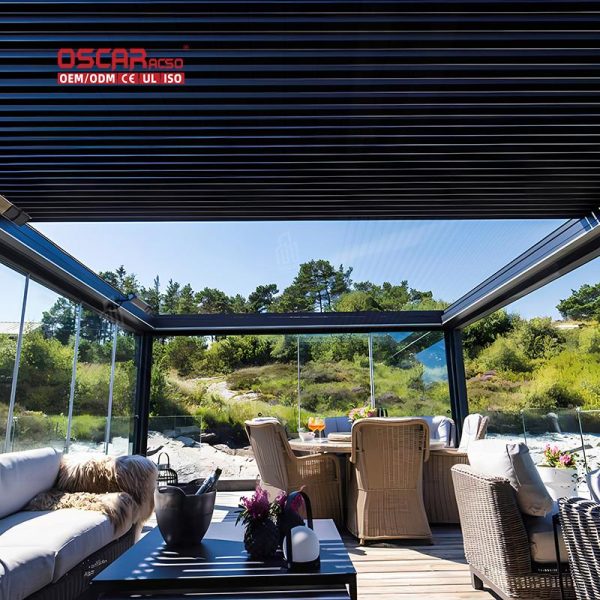 6X4M Customizable Outdoor Aluminium Pergola Garden Patio Backyard with Uv Protection and Wind Resistance Retractable Pergola