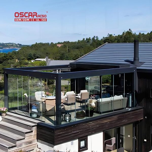 Motorized Aluminium Louver Roof with Custom Design Outdoor Garden and Patio Ideal Backyard and Courtyard Use Retractable Pergola